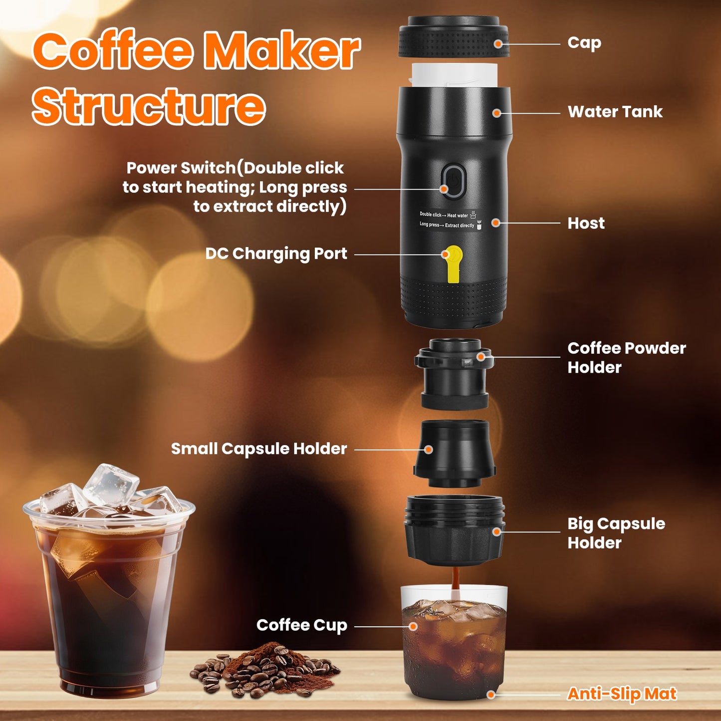 Portable Capsule Coffee Maker