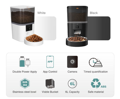 Adjustable Performance Pet Feeder With Video Camera