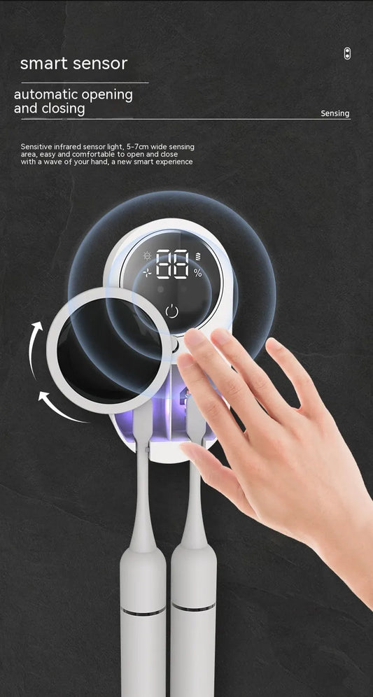 UV Toothbrush Sterilizer and Holder