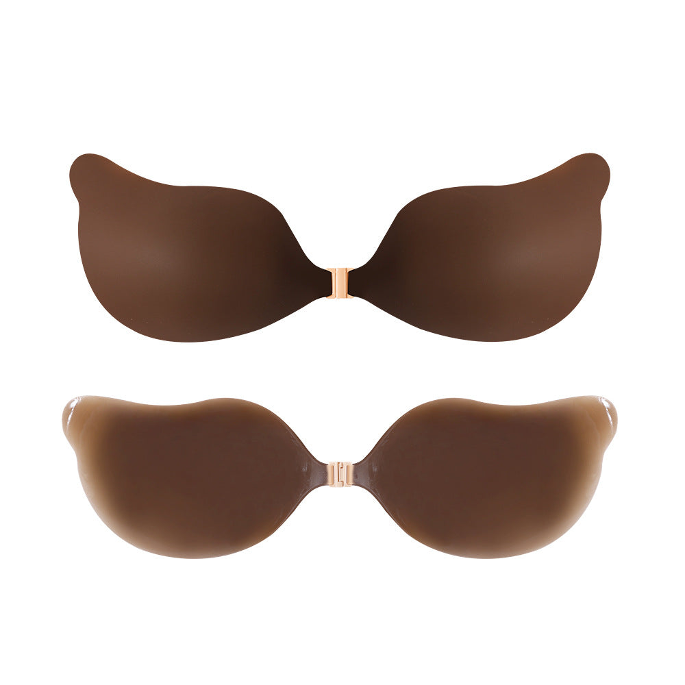 Cake New Design Invisible Silicone Bra Skin Cleavage Bra