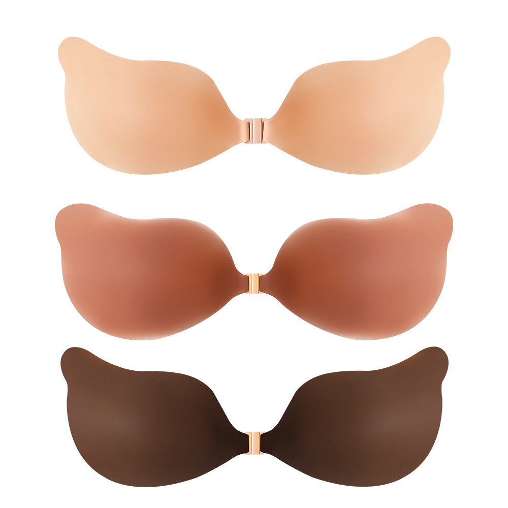 Cake New Design Invisible Silicone Bra Skin Cleavage Bra