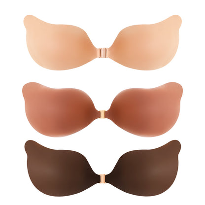 Cake New Design Invisible Silicone Bra Skin Cleavage Bra