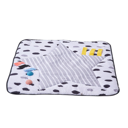 Baby Play Gym Mat Tummy Time Activity Mat With 6 Sensory Toys