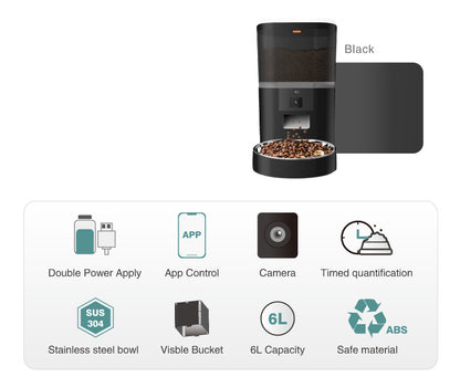 Adjustable Performance Pet Feeder With Video Camera